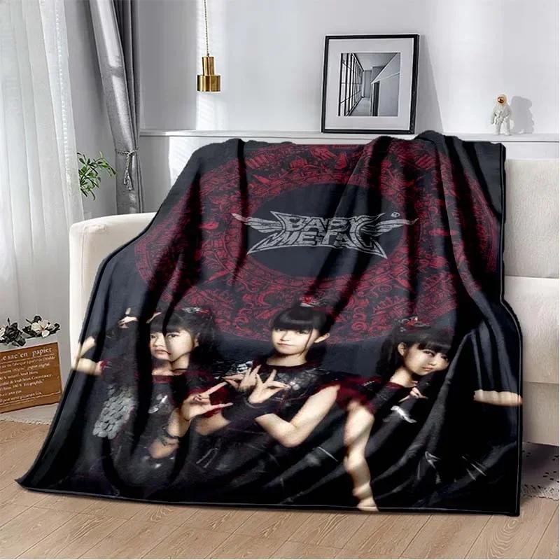 3D Babymetal Combination Printed Blanket,Fashion Soft Cozy Living room Bedroom Sofa Bed Travel Blanket Child Birthday Gift