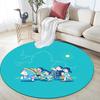 Doraemon3 Round Area Rug,Carpet Rug for Living Room Bedroom Sofa Playroom Decor,Non-slip Floor Mat