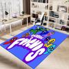 1 Stück Regenbogen-Kreaturen Teppich für Spielzimmer Schlafzimmer Wohnzimmer Sofa Heimdekoration, Kinder Spielbereich Teppich Rutschfeste Fußmatte Y72944