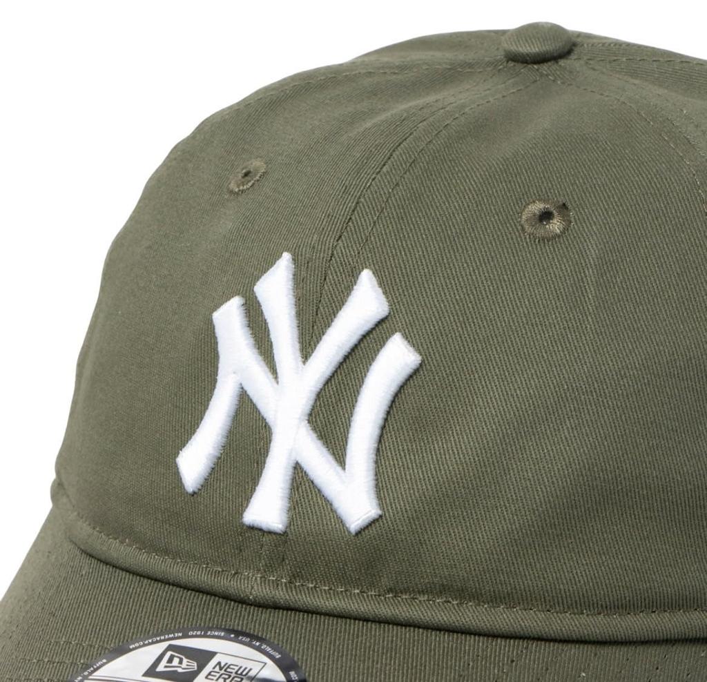 New Era 9TWENTY Baseball Team LA Soft Cross Adjustable Hat Free NY Cap, 920, Yankees/Dodgers, Baseball, NYY, Strap, (JP, Alphabet, Size, Olive) [Used]