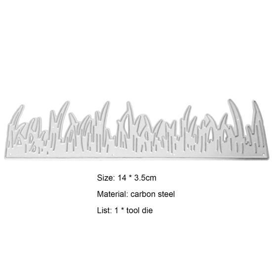Template Mould Anti-shock Wide Usage Carbon Steel Mini Grass Lawn Border DIY Cutting Die for Scrapbook