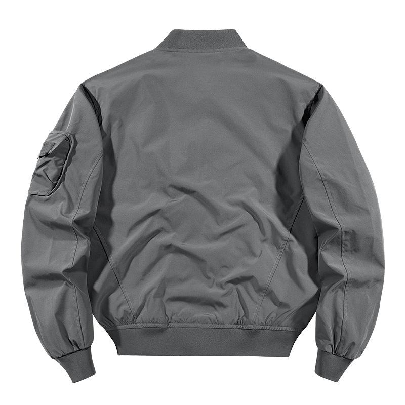 Kurtka robocza męska kurtka pilota gruba bejsbolówka do noszenia z dwóch stron bawełniana vintage wiosenna jesienna