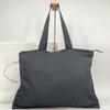 PRADA Tote Bag Handbag Business Tessuto Nylon Black Triangle Logo Plate Auth