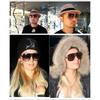Oversized Retro 80s Vintage Aviator Sunglasses Men Classic Eyewear Unisex Clear Lens [SHEEN KELLY]