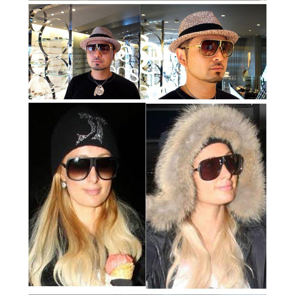 Oversized Retro 80s Vintage Aviator Sunglasses Men Classic Eyewear Unisex Clear Lens [SHEEN KELLY]