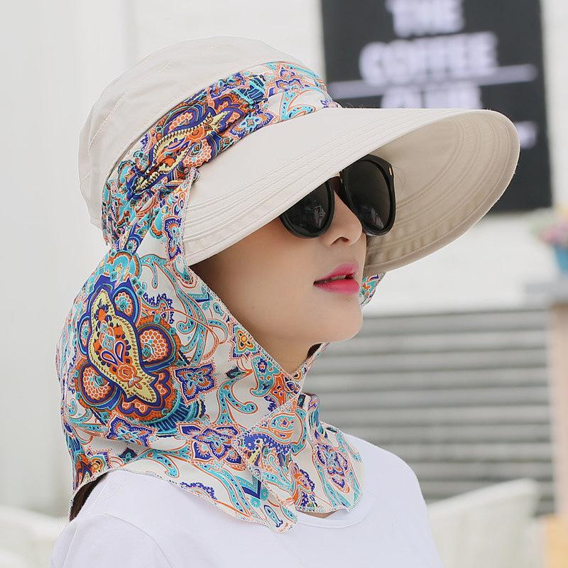 Outdoor cycling sun hat summer, ladies, hat, summer big edge sun hat beach hat Korean version sun hat