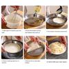 Set of 2 Liangpi Making Pans Multipurpose Stainless Steel Steaming Pans Fruit Tray Suitable for Liangpi and Cakes