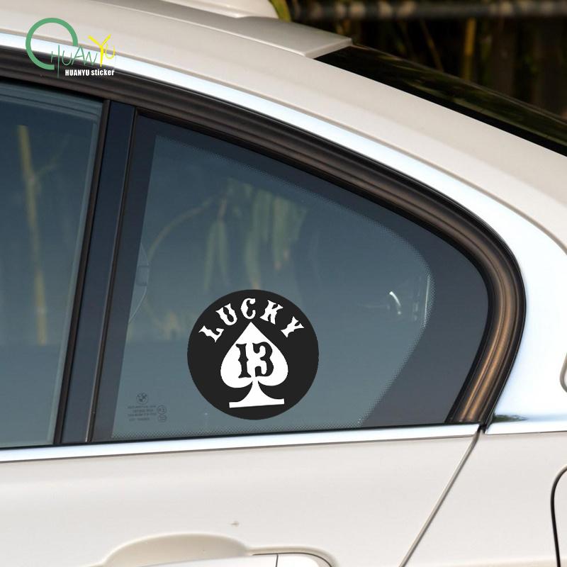Four-leaf Clover Lucky LUCKY Car Side Window Glass Body Sticker Interior Cover Scratch Reflective Sticker