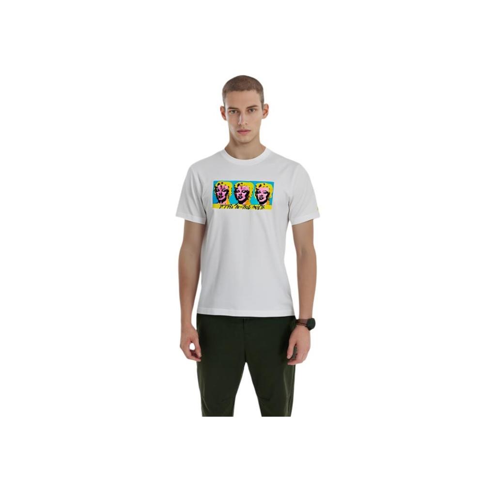 UNIQLO Artist Series Character Letter Print Crew Neck Short Sleeve T-Shirt Unisex Tops White 449070-00
