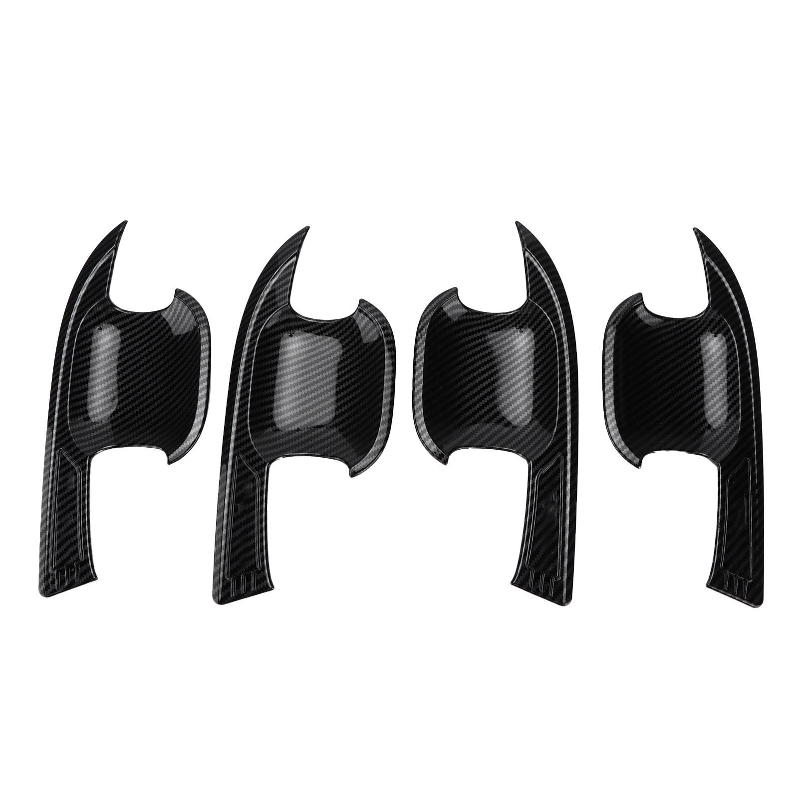 

4 шт. Накладки на чаші зовнішніх дверних ручок у стилі карбонового волокна з емблемами Заміна для Ford Focus 2019 2021