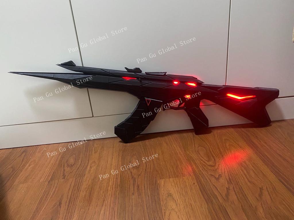 Valorant Customized Gun Alien Overlord Madman AK Cosplay Game Peripherals Luminous Model Props Party Supplies Collectible Toy