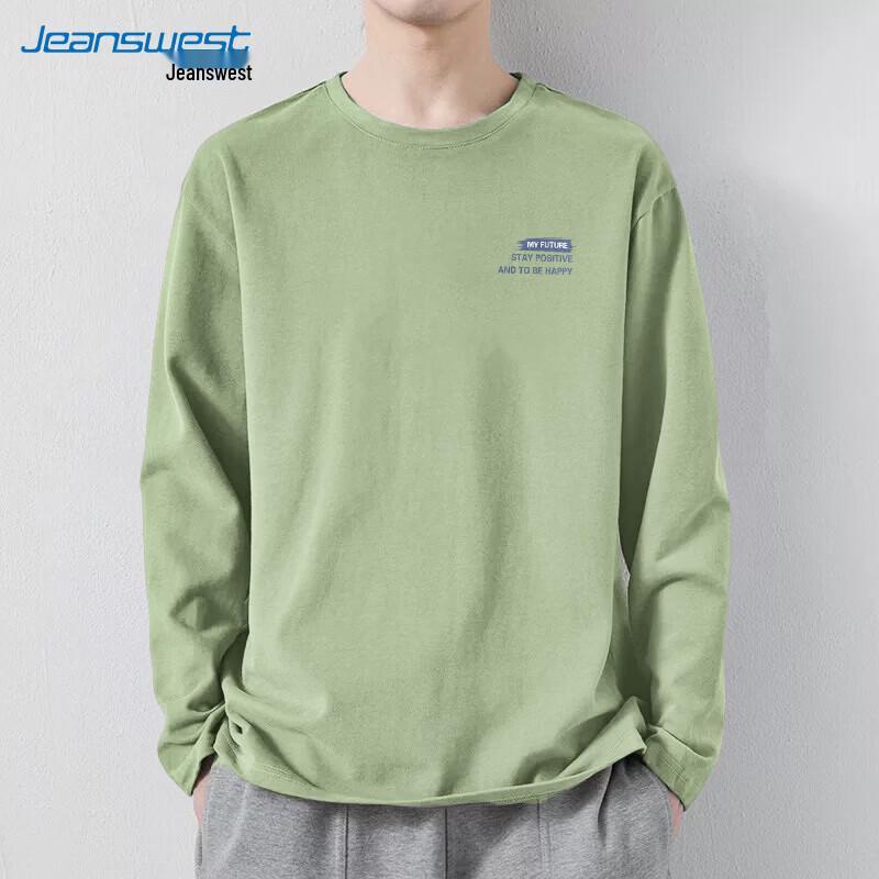 Jeanswest Men s Casual Print Long-Sleeve T-Shirt 3XL