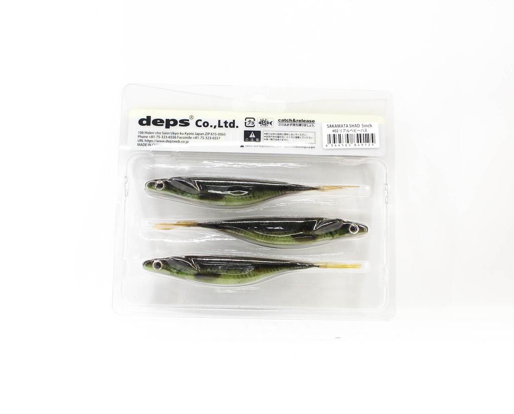 Deps Soft Lure Sakamata Shad Real 5 Inch 02 (9125)