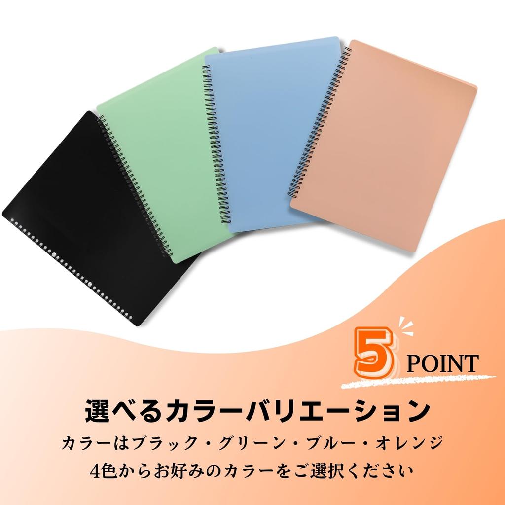 KaNaHa Sheet Music File, A4 Size, Durable Multicolored Double-Sided Holder, Large Capacity 60 Pages, Perfect for Concerts, Practice, and Professional