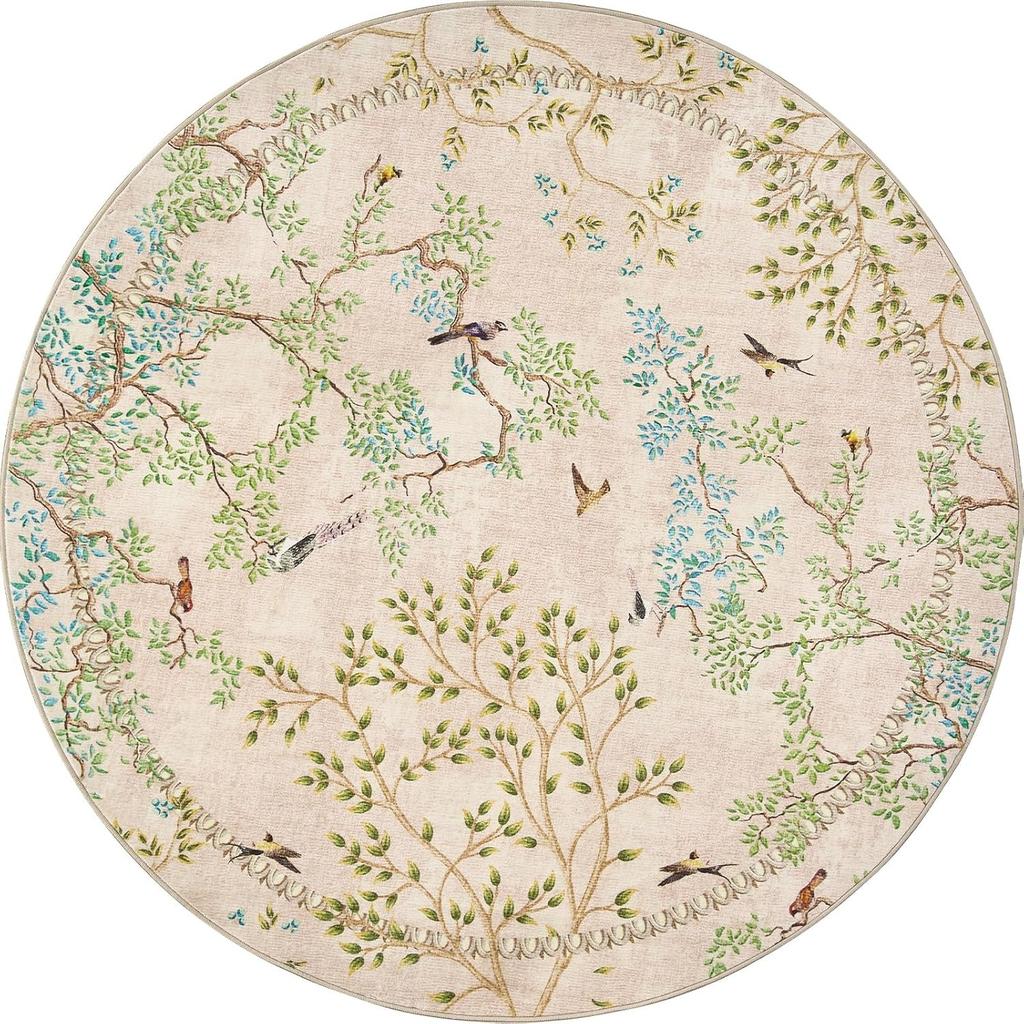 Natur Wald Thema Runder Teppich Täglich Heimdeko Rutschfester Saugfähiger Teppich Boho Stil Wohnzimmer Schlafzimmer Stil Dekor Fußmatte