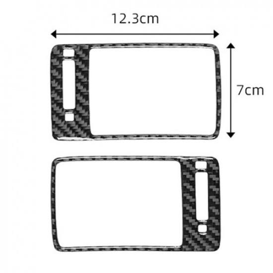 2Pcs Carbon Fiber Side AC Air Vent Outlet Cover Trim For Honda Accord 2013-2017