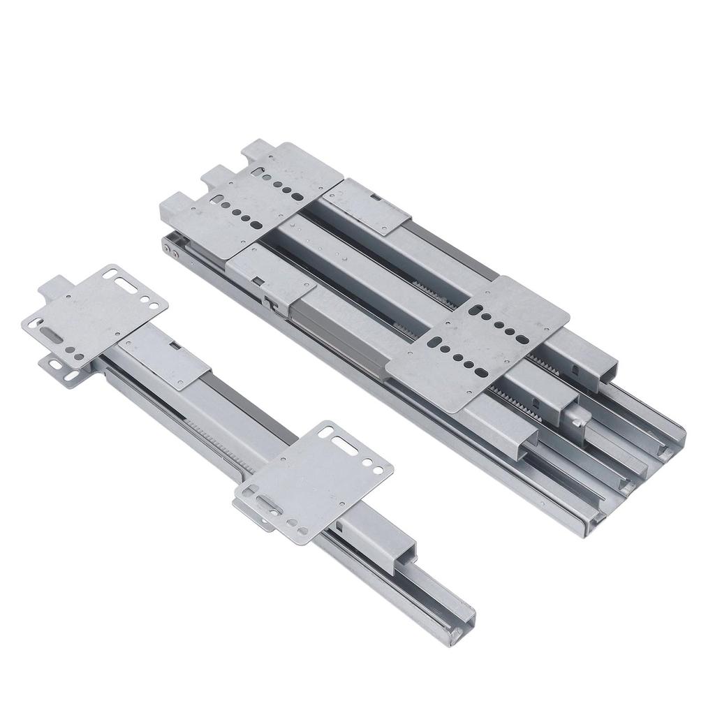 1 Set Drawer Slide Rails Pull Out Damping Drawer Sliding Guide Rail for Storage Cabinet 60KG Load Capacity