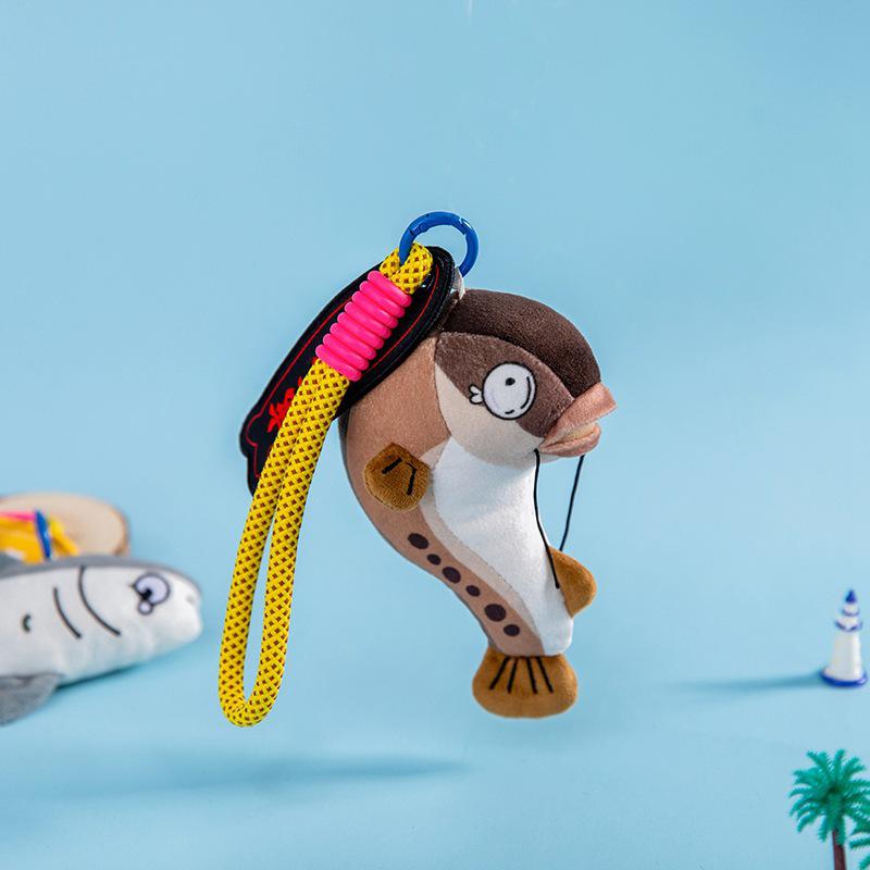 Fishing Charm Series: Decompression Plush Marine Fish and Bass Toys