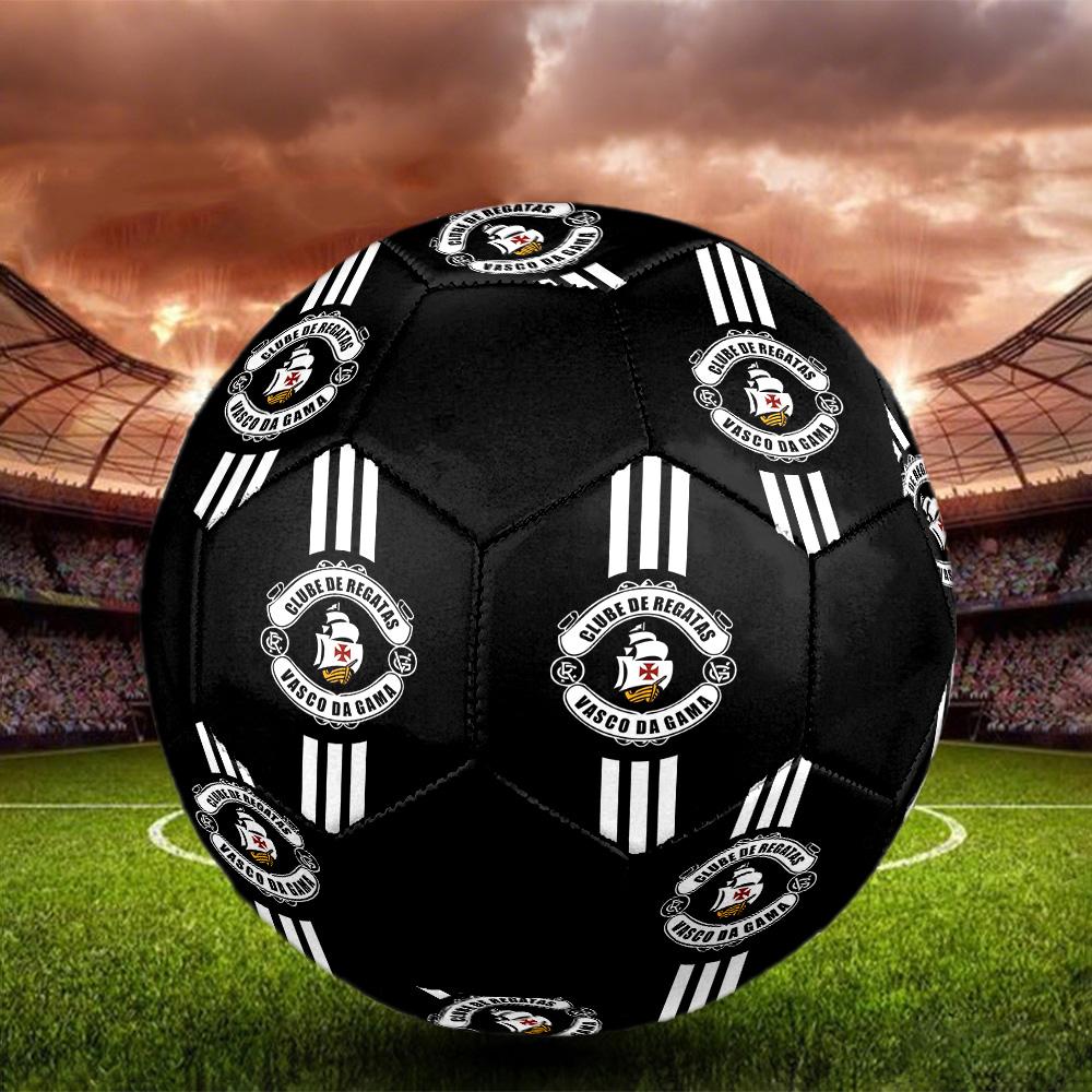 CR Vasco da Gama Indoor Soccer Ball Colorful All Ages Size 5 Machine Stitched PVC Competition Ready Durable High-Bounce