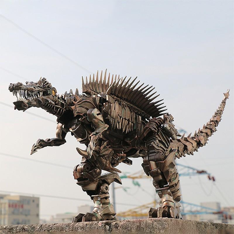 Transformationsspielzeug Scorn Grimlock AOYI BMB LS11 LS-11 Actionfigur 37cm Dinobots Uraltes Ungeheuer Dinosaurier G1 Anime Modell Geschenk