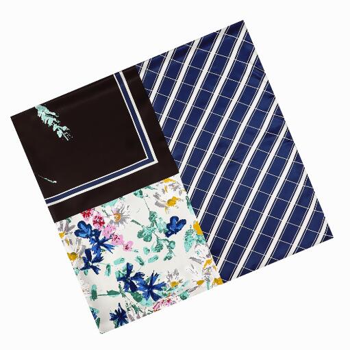 130cm Silk Square Scarf Women Large Shawls Matching Flowers Design Square Bandana Luxury Kerchief Scarf Female Foulards