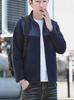 Men's Thickened Fleece Hoodie Jacket, Stand Collar, Casual Outdoor Warm Cardigan 7035