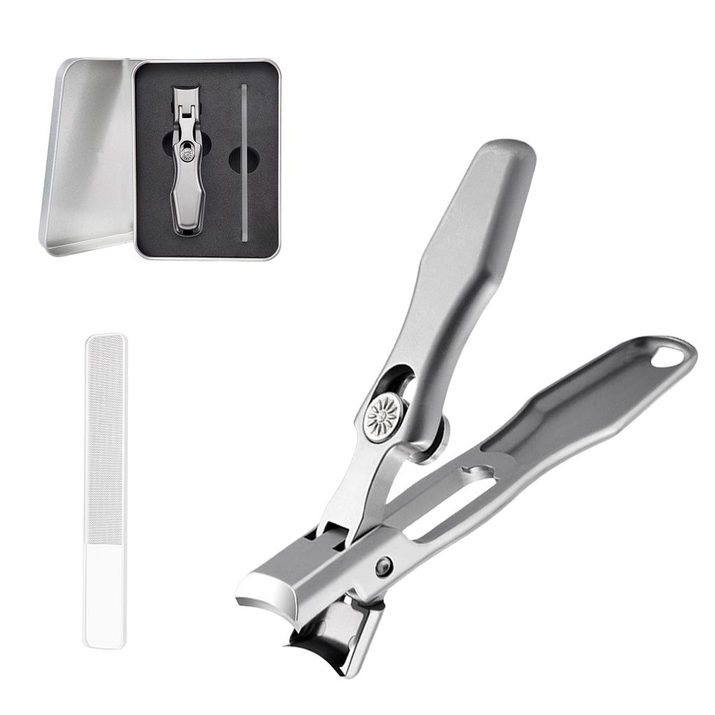 Nail Cutters with Nail File Large Opening Nail Clippers Toenail Cutter Stainless Steel Toenail Clipper Fingernail Cutter