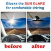 Car Sun Visor Blocker Polarized Anti-Dazzle Anti-UV Rotatable Adjustable Sunshade Plate Clear Vision Car Accessor