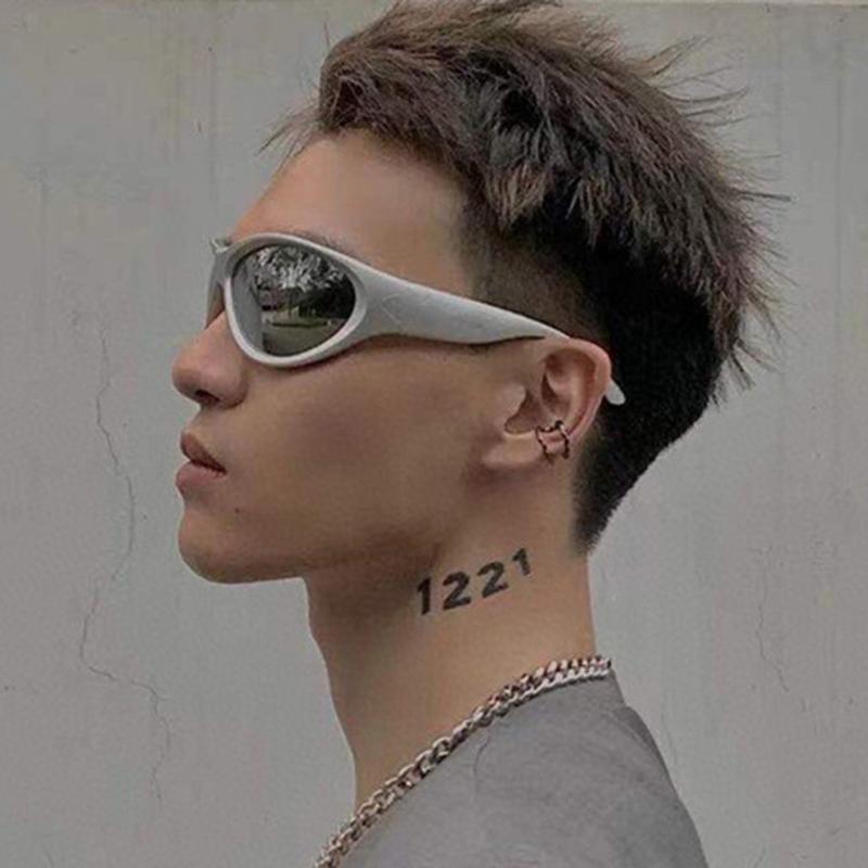 1Pc Trendy Designedsunglasses Women Men Outdoor Cycling Sports Uv400 Sunglass Vintage Sun Glasses