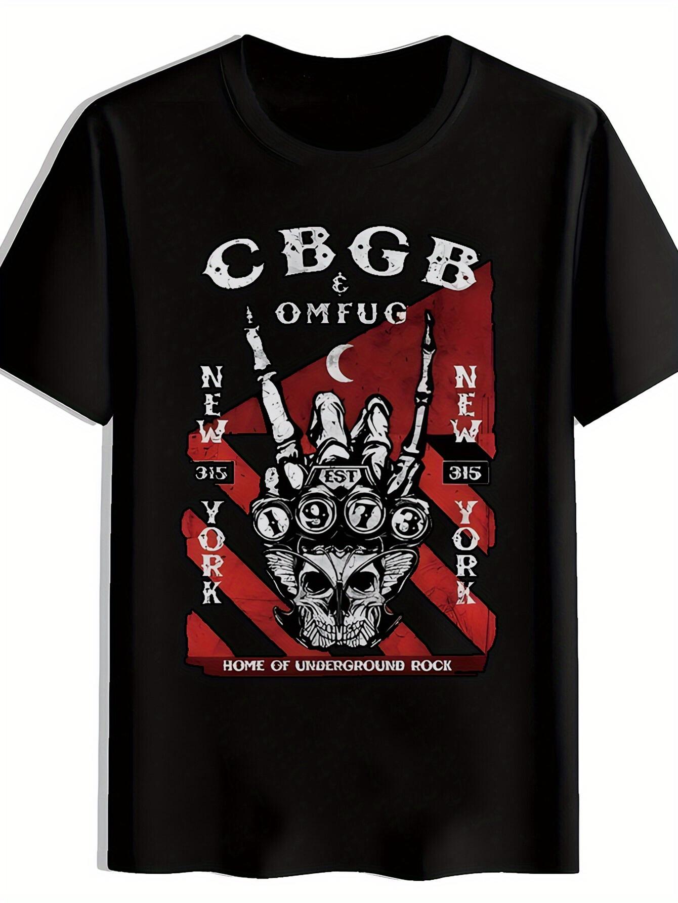 T-shirt A Short-Sleeved Round-Neck Featuring a Vintage Rock Band Print XS
