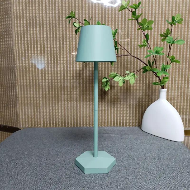 3 Colors Table Lamp LED Touch Sensor Desktop Night Light Rechargeable Wireless Reading Lamp For Hotel Bar Restaurant Room Decor