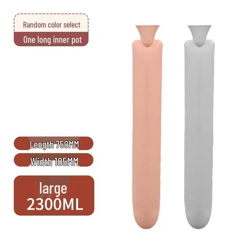 Garrafa de Água Quente Longa: À prova de explosão, Aquecedor de mãos estendido, Aquecedor de cama tamanho grande para mulheres