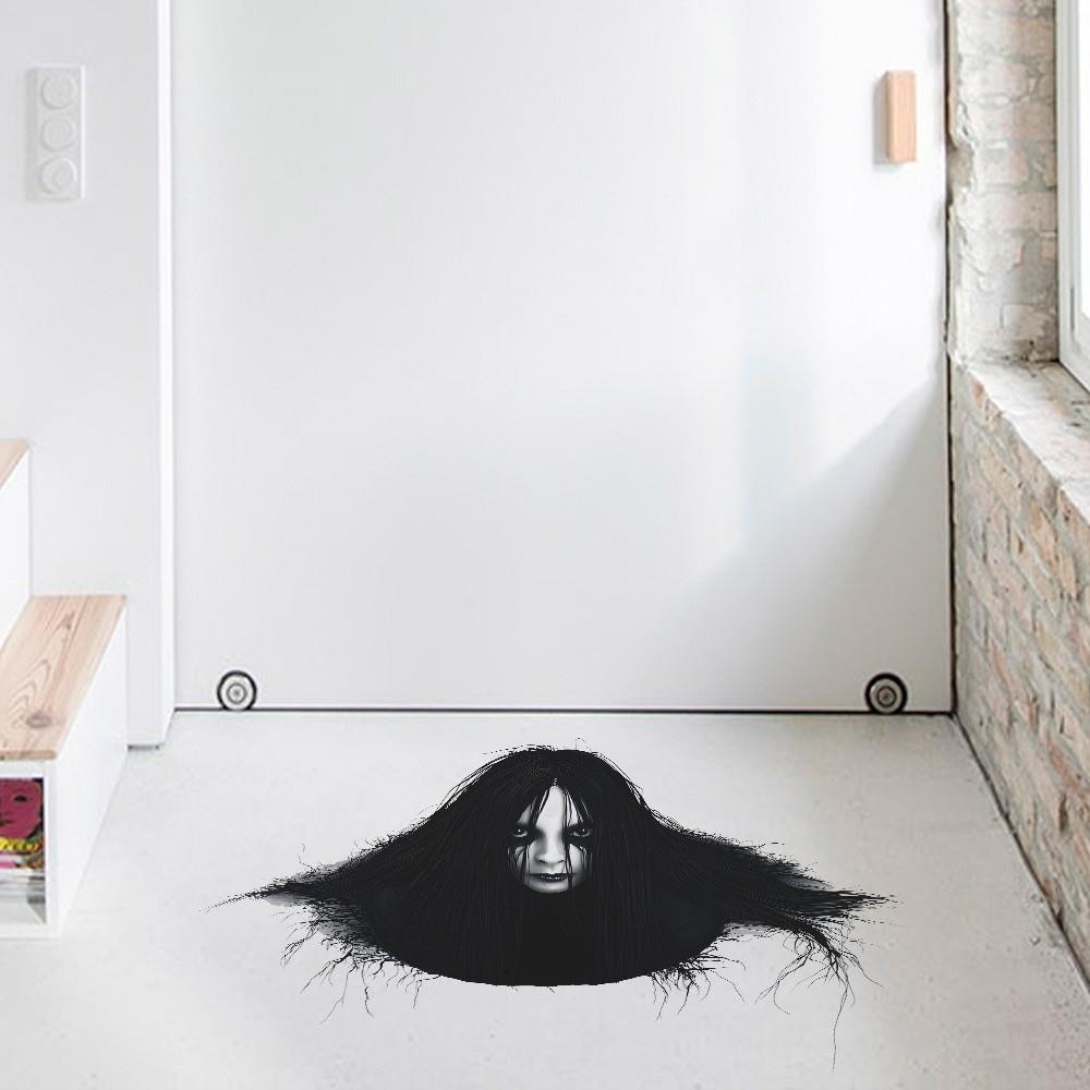 Ghost Pattern 2D Flat Floor Decals PVC Material Removable Stickers Wall Stickers Bedroom Decor