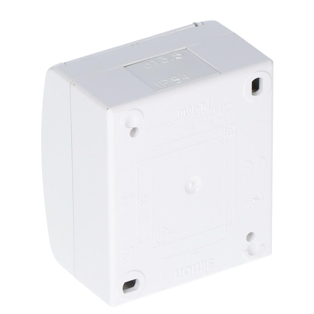 Socket with grounding 1-fold n/t IP54 AQGZ1/11 Aquarius white