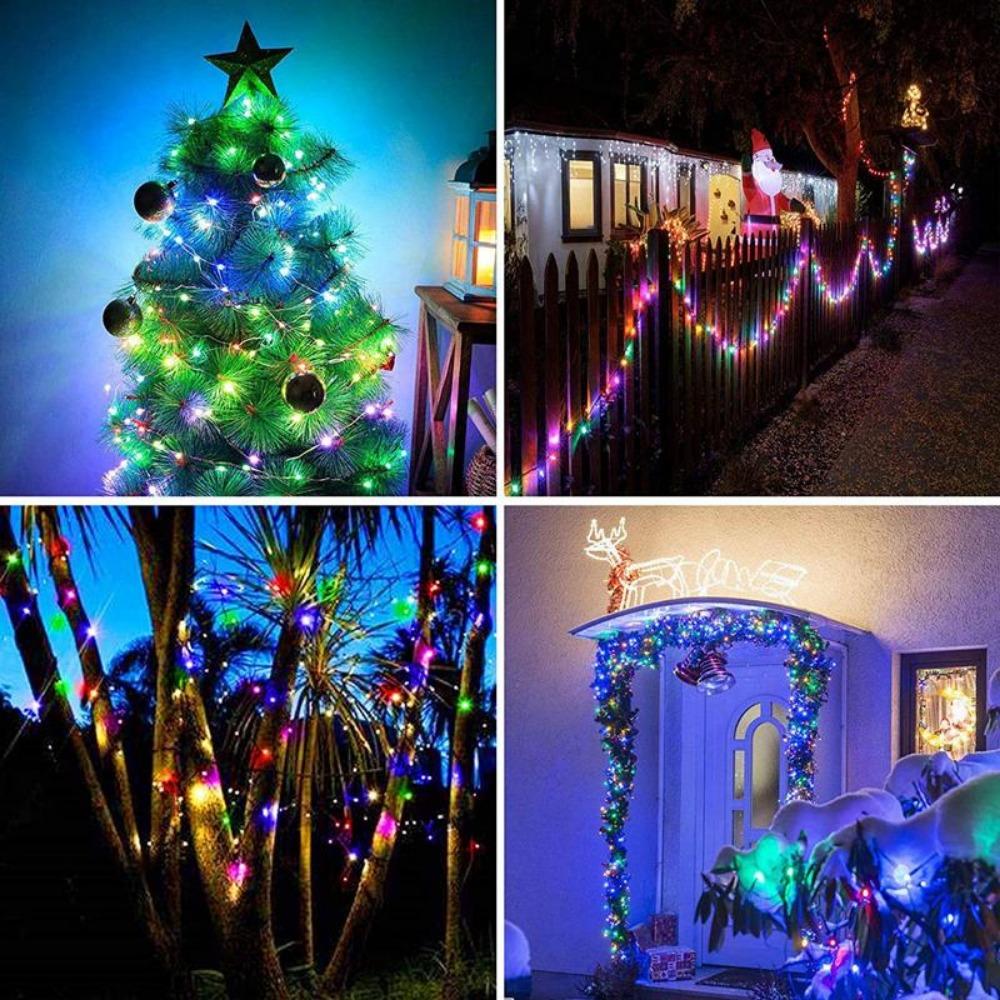 Christmas Tree Decoration Light Customized Smart Bluetooth LED Personalized String Lights App Remote Control LED String Lights