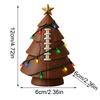 Christmas Tree Statue LED Light Up Scene Props Desktop Decoration Football Christmas Tree For Nightstand Bedroom Living Room