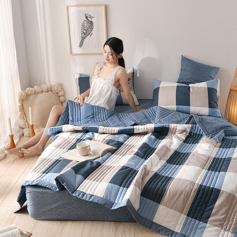 Quilted Spring Summer Quilt Queen Soft Comfortable Quilts Washable Single Double Blanket for Bed Comforter  Double Quilts