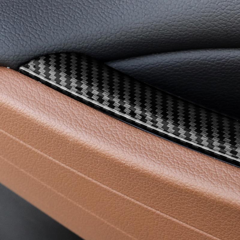 For Genesis G80 -2026 LHD Car Supplies Carbon Fiber Window Lift Button Switch Cover Trim Interior Accessories