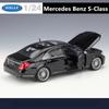 Welly 1/24 Mercedes Benz S-Class S500 Alloy Car Model Diecast Metal Toy Vehicles Car Model High Simulation Collection Kids Gifts