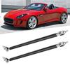 2pcs Adjustable Front Bumper Lip Splitter Strut Rod Tie Support Bar Stainless Steel