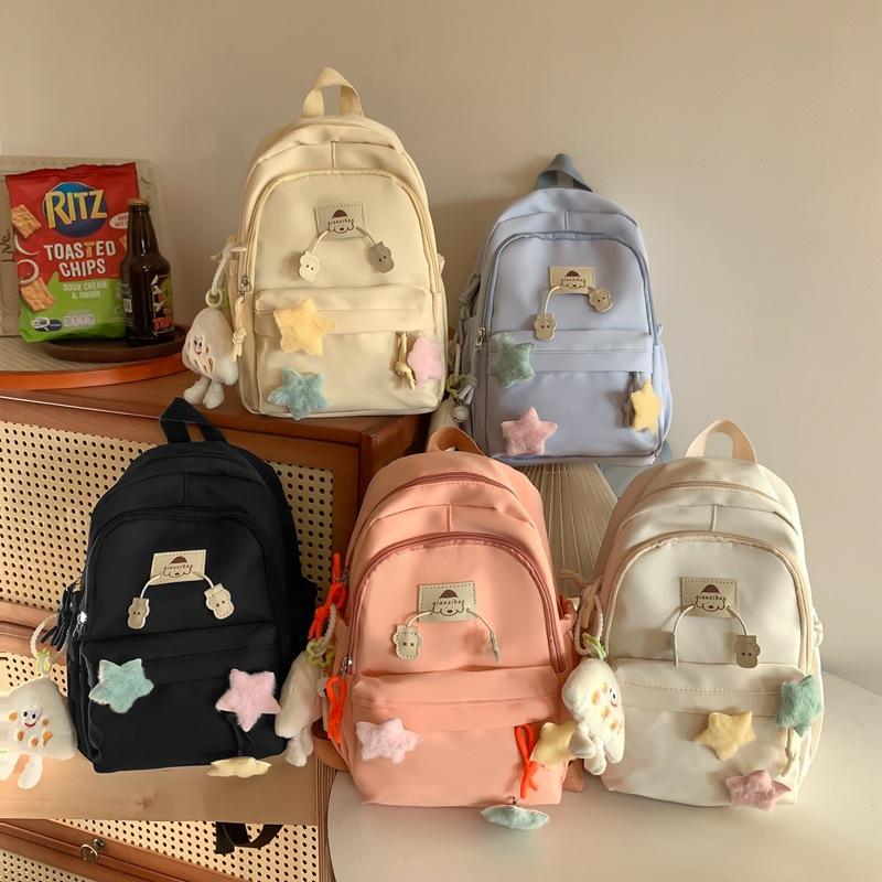 Schoolbag Japanese Ins Wind Soft Girl Cute Girl Backpack Small, College Student Lightweight Mommy Bag Backpack Small Schoolbag Female