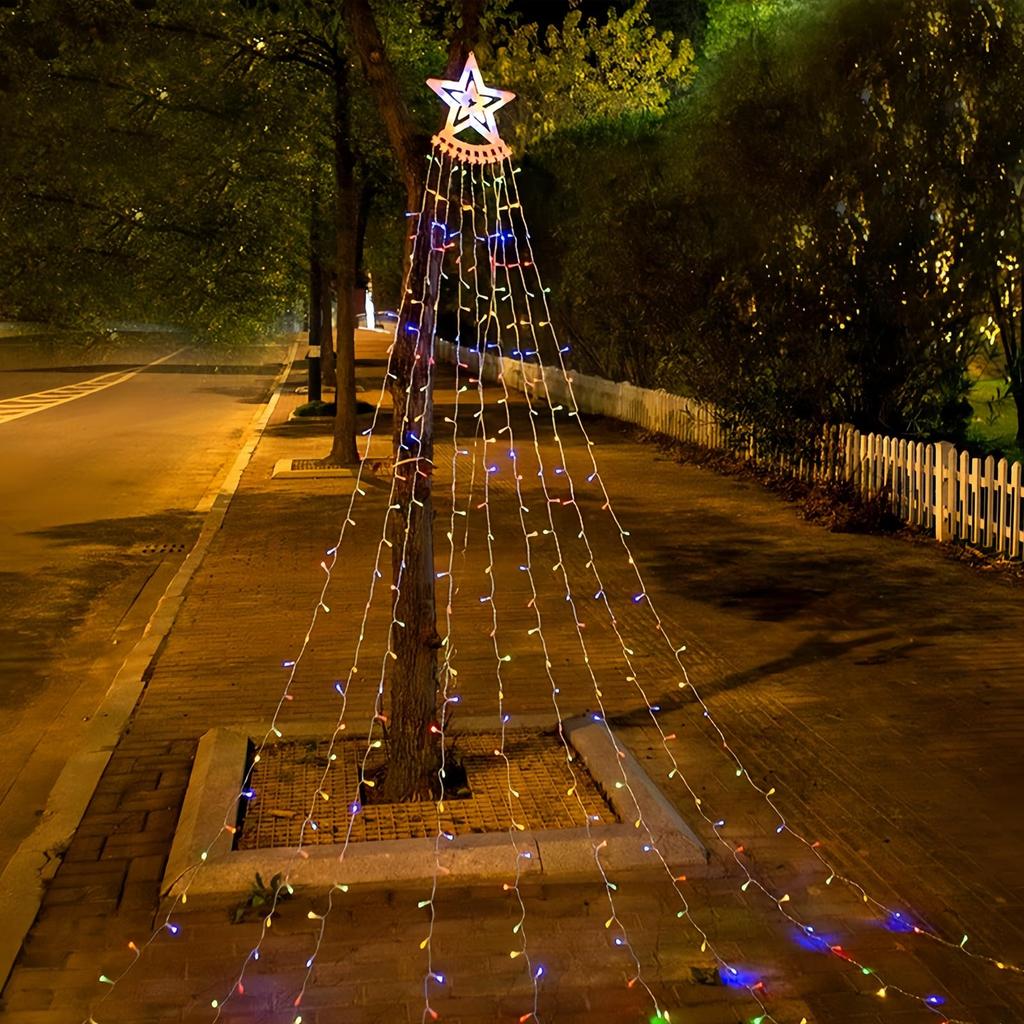 Outdoor Christmas illumination lights, outlet-type, 3.5M, 350 LEDs, waterproof, IP65, Christmas tree lights, electric lights for indoor and outdoor