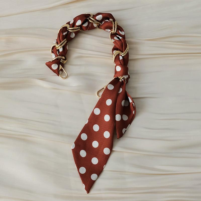 Neues Handy-Zubehör, Handyteil-Kette, Seiden-Charme, universeller Blumen-Punkt-Druck, Hals-Crossbody-Smartphone-Gurt, Handyhüllen-Ketten