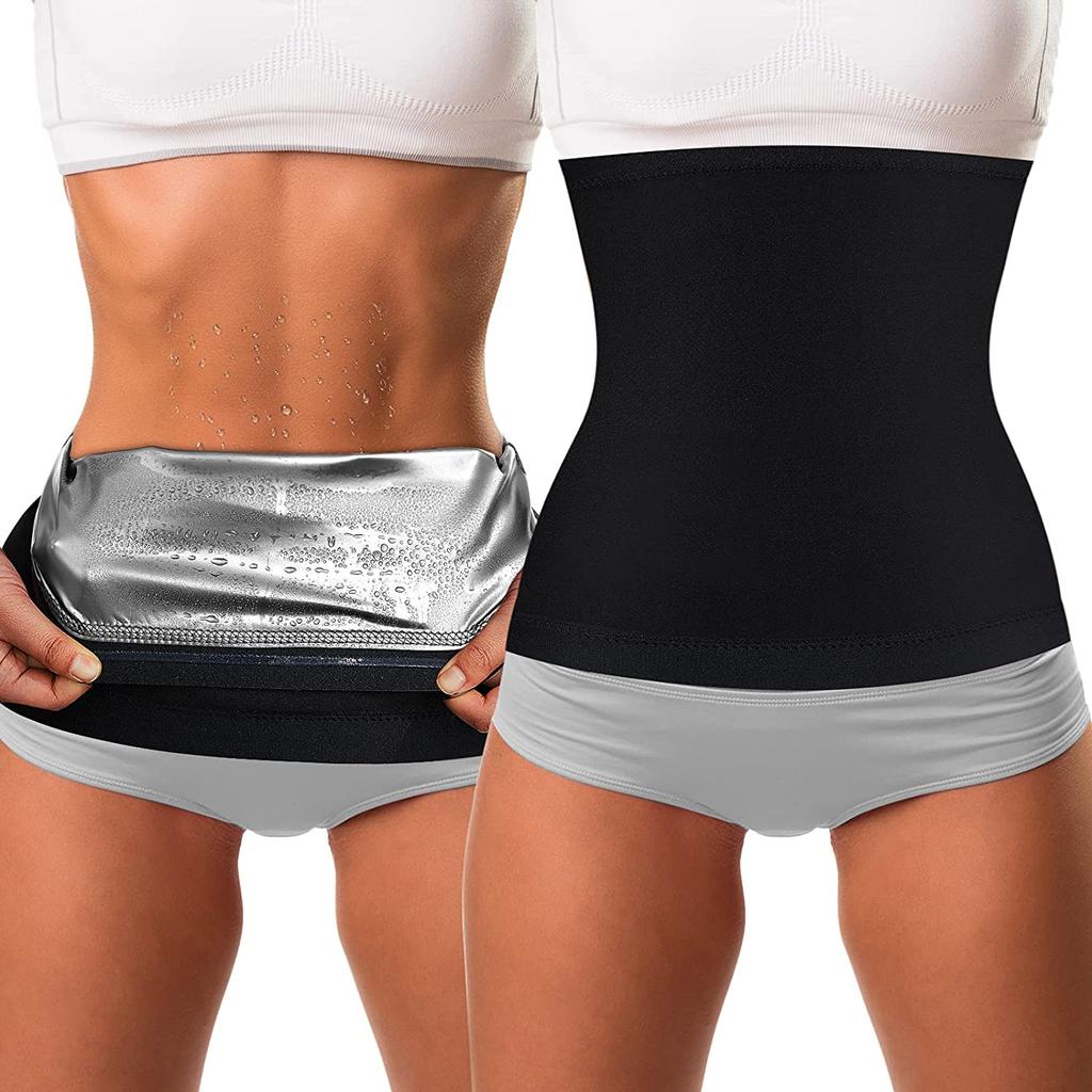 Woman Fitness Waist Trimmer for Sweat Wrap Sweat Waist Trainer Sweat Tummy Add Heat Workout Belt Stomach Wraps for Bodybuilding