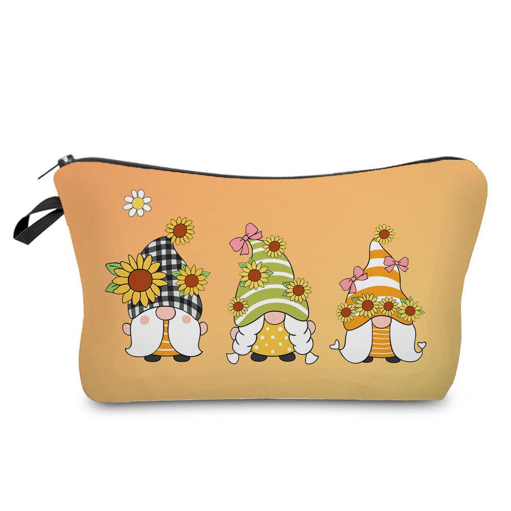 Damen Zwerge Druck Kosmetiktasche Toilettenartikel Organisieren Reise Aufbewahrungstasche 6392