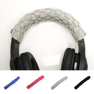 Universal Solid Color Headphone Headband Cushion Braided Cloth Cover Protector