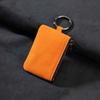 Large-Capacity Zipper Key Pouch Bag Key Cover Suede Leather Key Case  for Automotive Keys