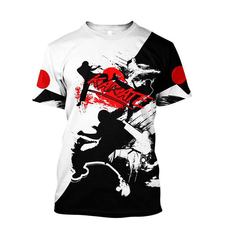 Nueva Camiseta de Impresión 3D de Taekwondo Karate Boxeo Arte Marcial Wushu Camisetas Gráficas Para Hombre Niño Ropa Hip Hop Cool Tops Camiseta
