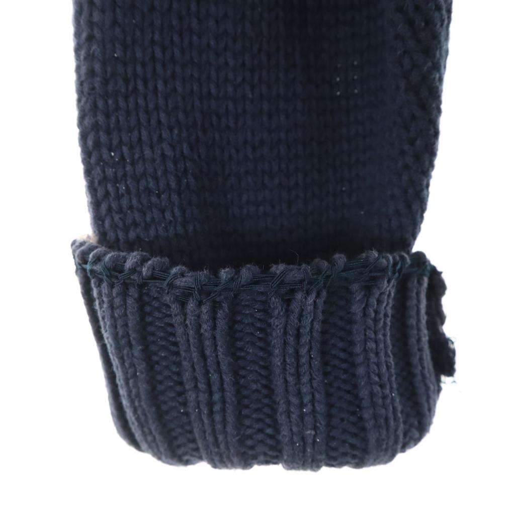 POLO RALPH LAUREN 90s Old Long sleeve V neck sweater L Navy knit Men's Used