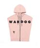 Wardog Peekaboo Sleeveless Zip-Up Hoodie Indian Pink